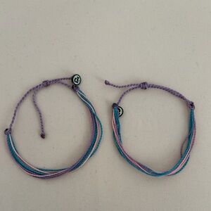Pura Vida pink, purple, blue BFF set NWOT